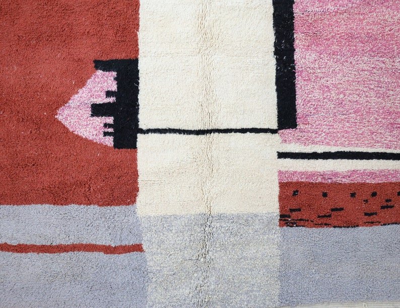 Amziran Beni Ourain Rug - Custom Size - Atlasweave | Moroccan Rugs Always at the Best Price