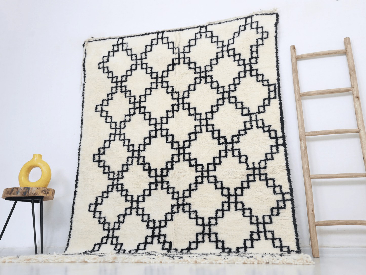 Anella Beni Ourain Rug - Custom Size - Atlasweave | Moroccan Rugs Always at the Best Price