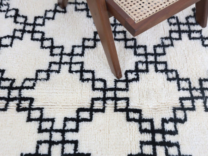 Anella Beni Ourain Rug - Custom Size - Atlasweave | Moroccan Rugs Always at the Best Price