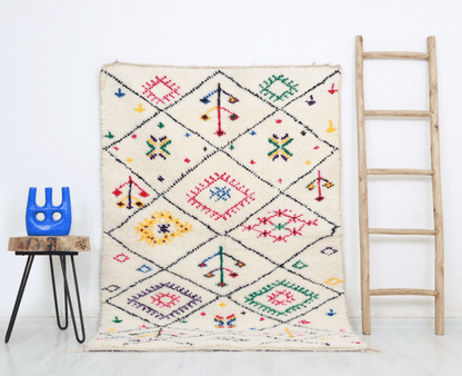 Baya Beni Ourain Rug - Custom Size - Atlasweave | Moroccan Rugs Always at the Best Price