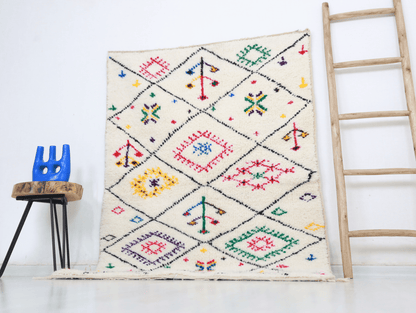 Baya Beni Ourain Rug - Custom Size - Atlasweave | Moroccan Rugs Always at the Best Price