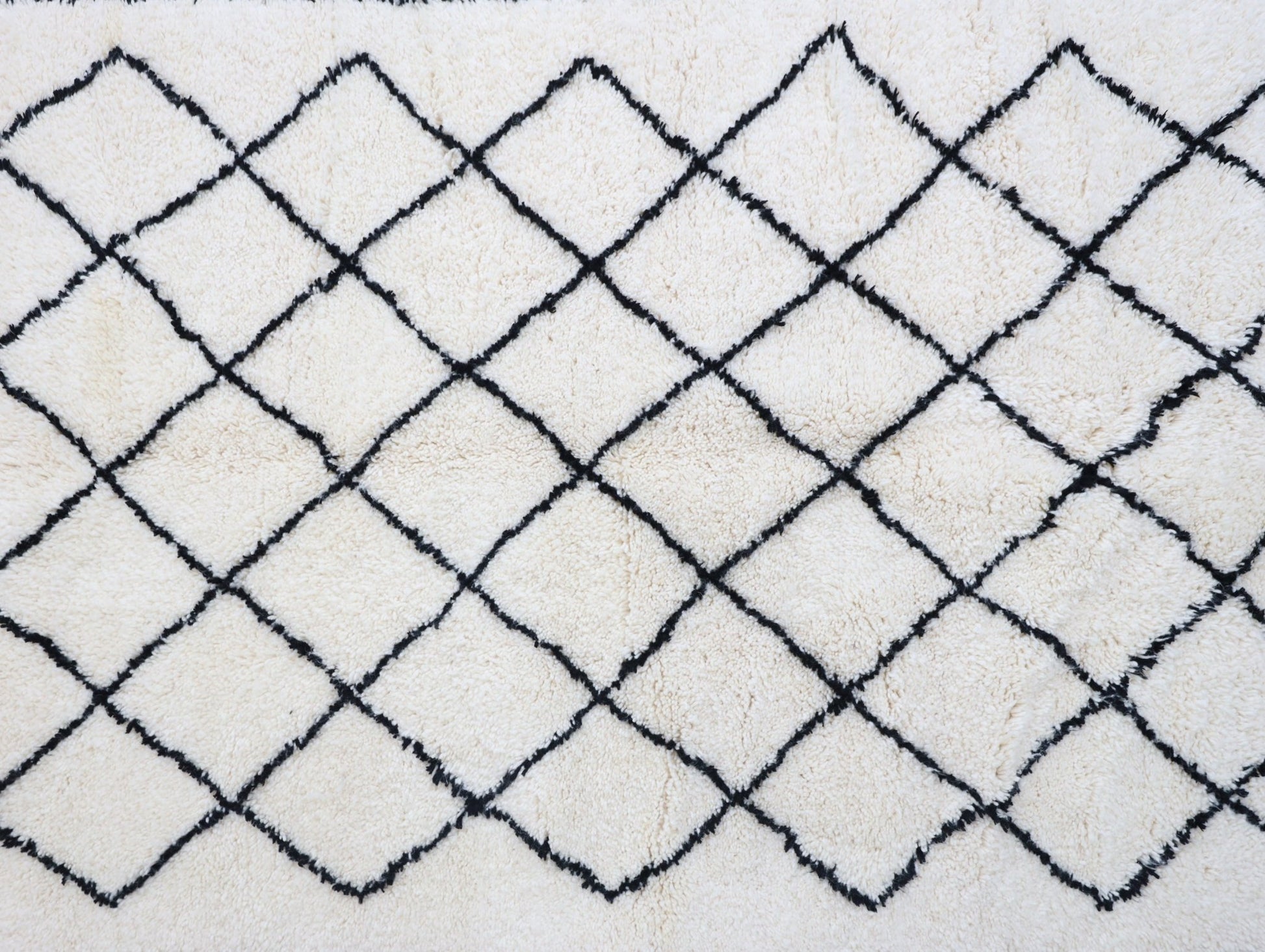 Bbiya Beni Ourain Rug - Custom Size - Atlasweave | Moroccan Rugs Always at the Best Price