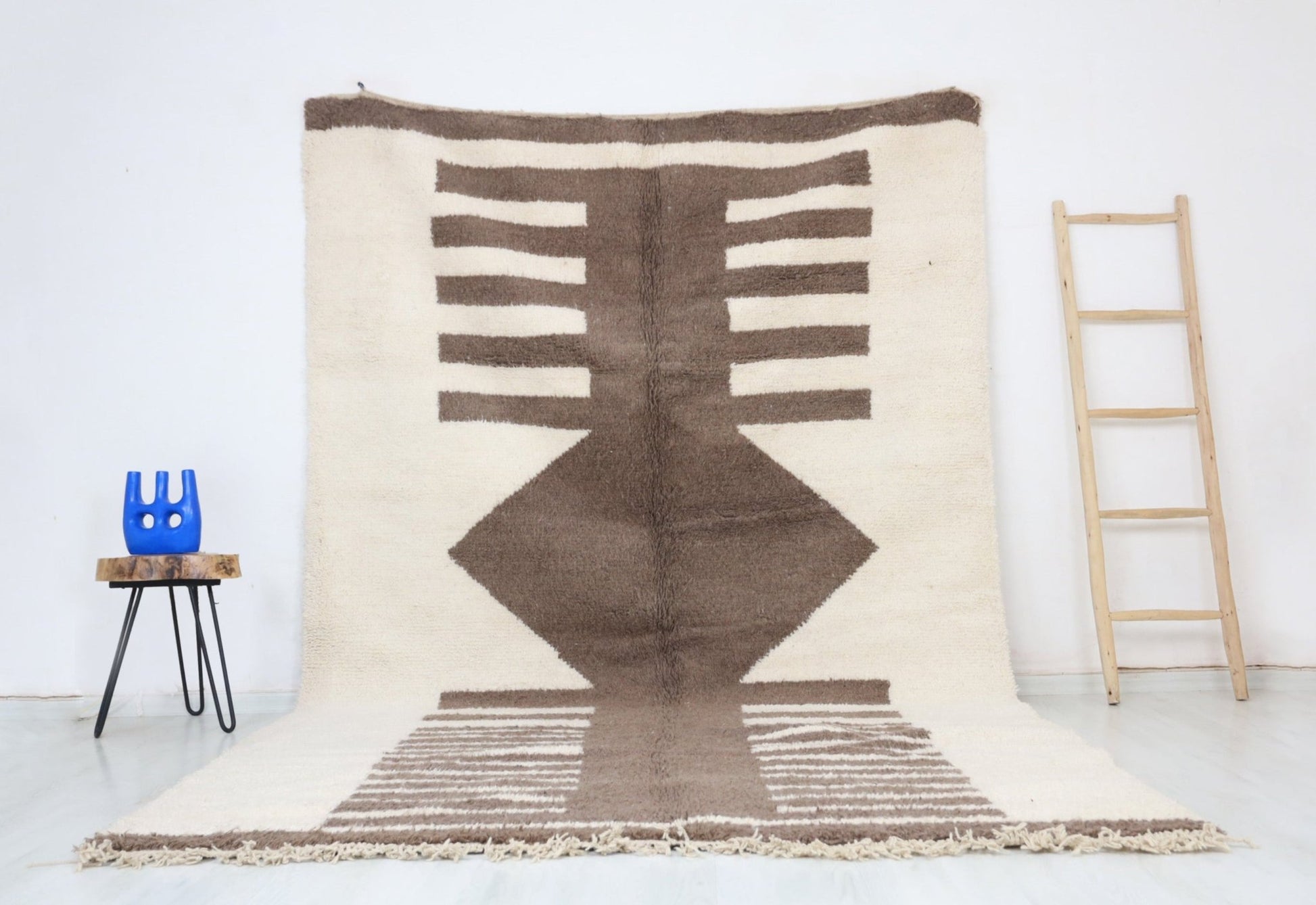 Boussad Beni Ourain Rug - Custom Size - Atlasweave | Moroccan Rugs Always at the Best Price