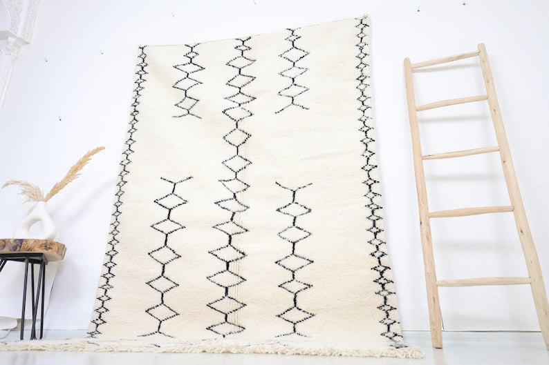 Ghnima Beni Ourain Rug - Custom Size - Atlasweave | Moroccan Rugs Always at the Best Price