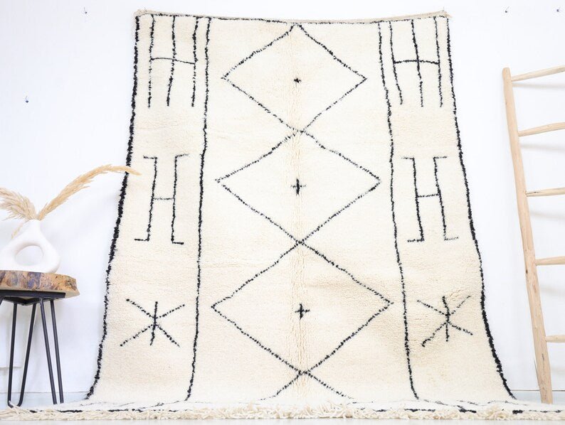 Ines Beni Ourain Rug - Custom Size - Atlasweave | Moroccan Rugs Always at the Best Price