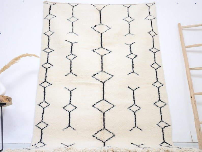 Lunja Beni Ourain Rug - Custom Size - Atlasweave | Moroccan Rugs Always at the Best Price