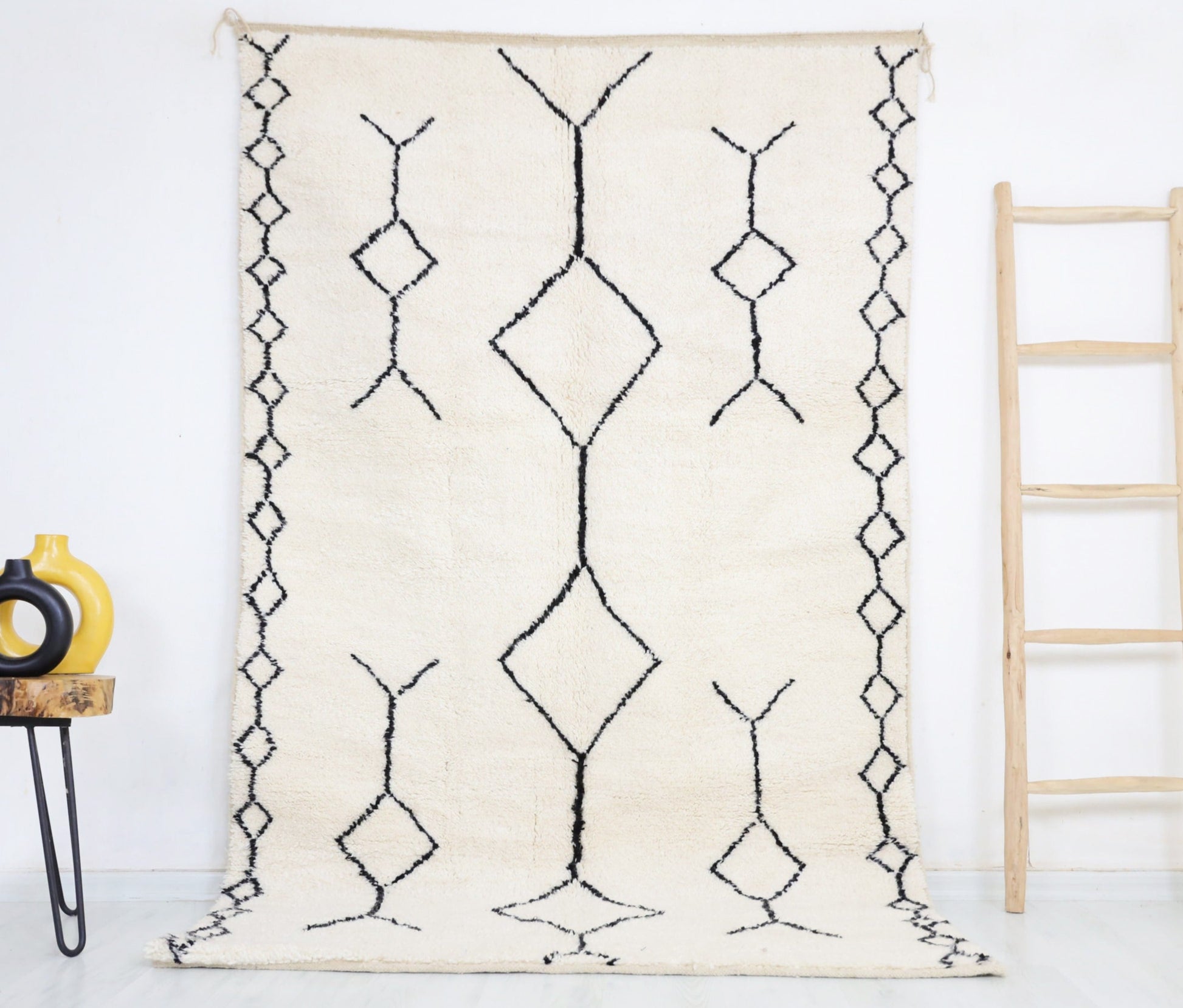 Tahidoust Beni Ourain Rug - Custom Size - Atlasweave | Moroccan Rugs Always at the Best Price