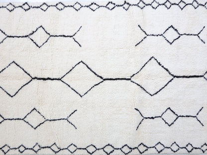 Tahidoust Beni Ourain Rug - Custom Size - Atlasweave | Moroccan Rugs Always at the Best Price