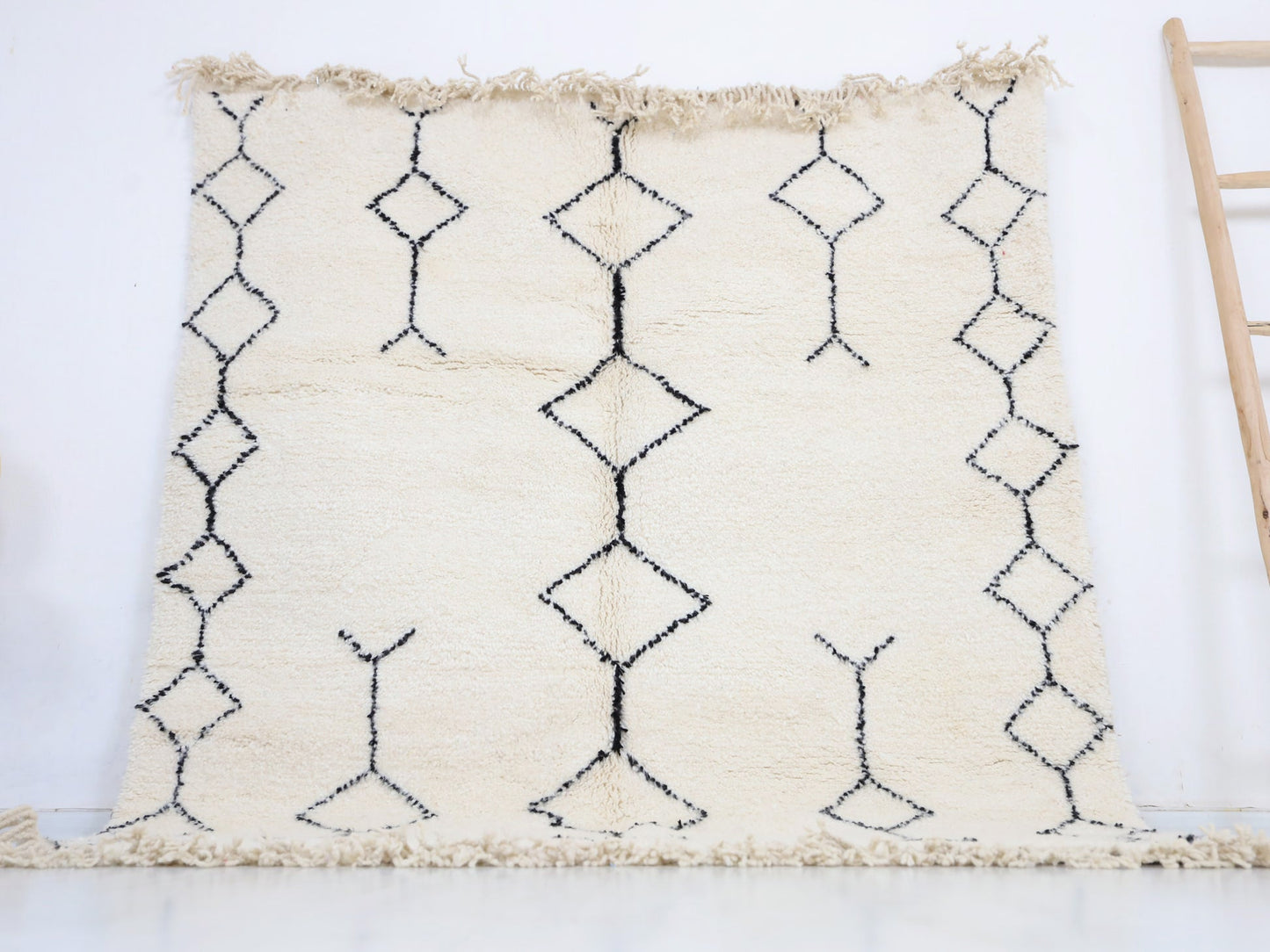 Tanirt Beni Ourain Rug - Custom Size - Atlasweave | Moroccan Rugs Always at the Best Price