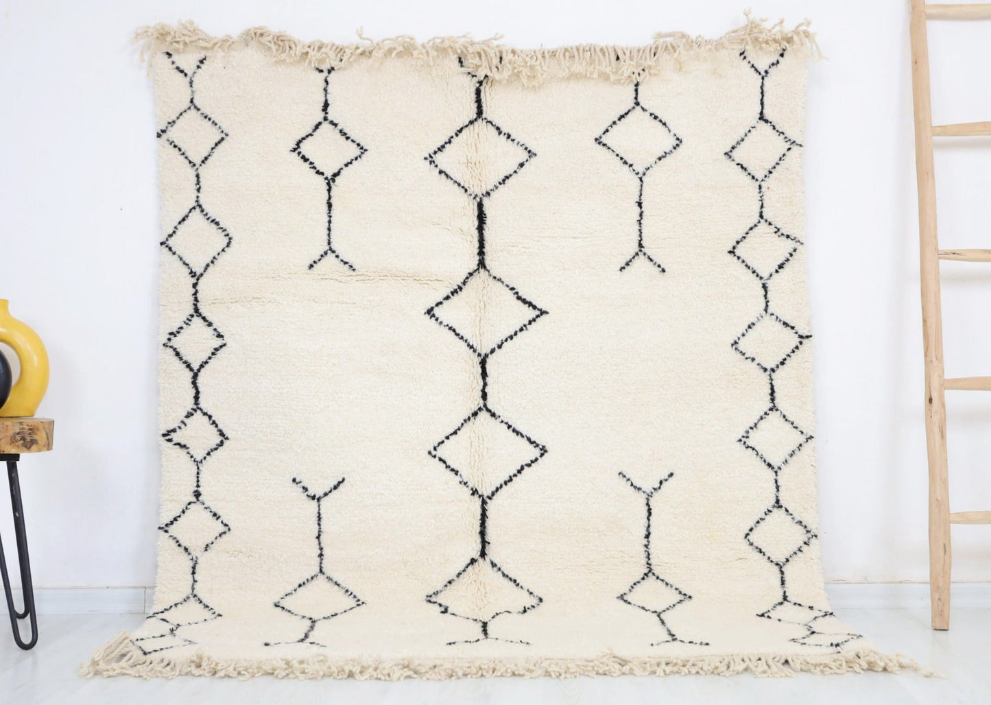 Tanirt Beni Ourain Rug - Custom Size - Atlasweave | Moroccan Rugs Always at the Best Price