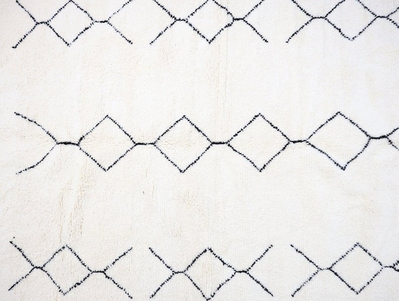 Tumsilt Beni Ourain Rug - Custom Size - Atlasweave | Moroccan Rugs Always at the Best Price